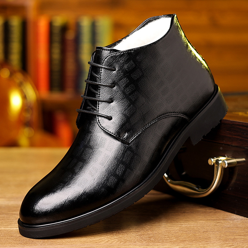 Men Formal Wear With Boots - الرجال النمط البريطاني 2025 الشتاء الأعمال