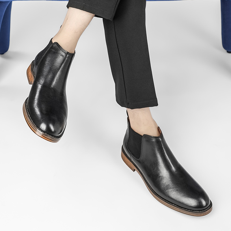 Men Formal Wear With Boots - رجال الأعمال فساتين راقية الأحذية جلد