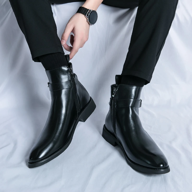 مصمم الأزياء الرجالية أحذية جل - مراجعة Men Formal Wear With Boots وسعره