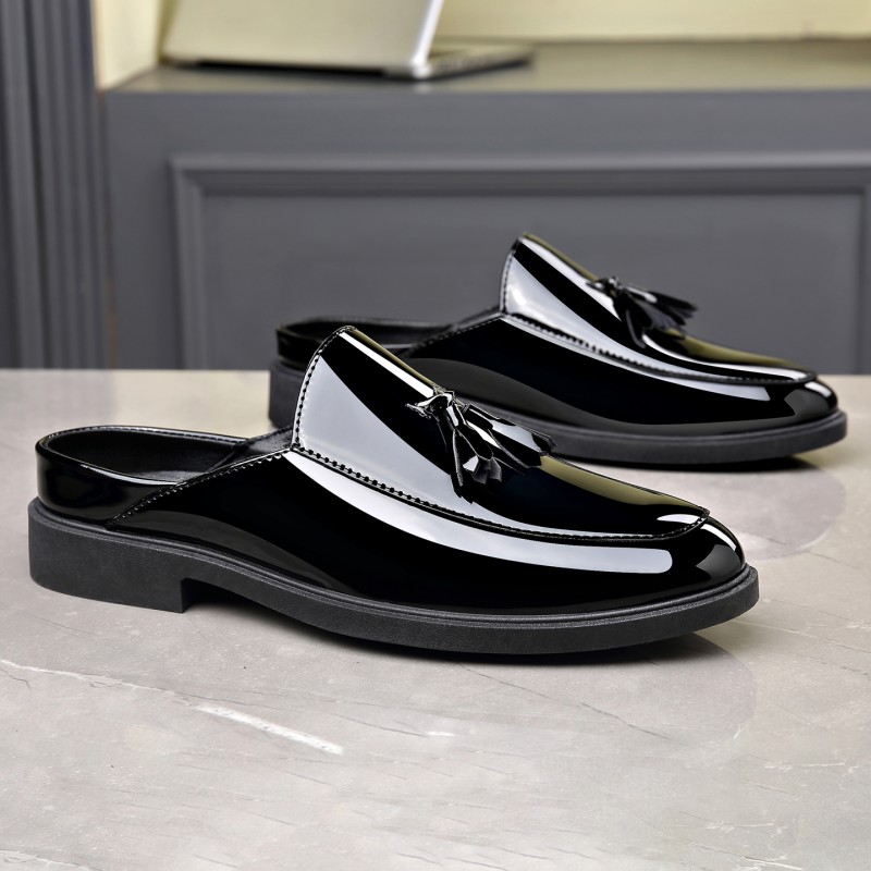 حذاء رجالي أسود من الجلد اللام - مراجعة Formal Men Daily Wear Footwear وسعره