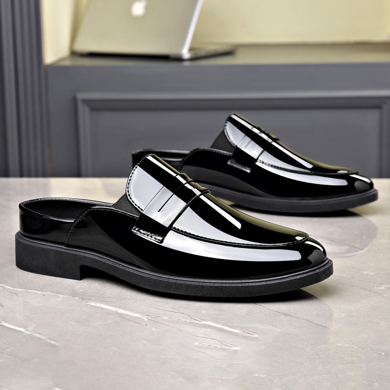 حذاء رجالي أسود من الجلد اللام - مراجعة Formal Men Daily Wear Footwear وسعره