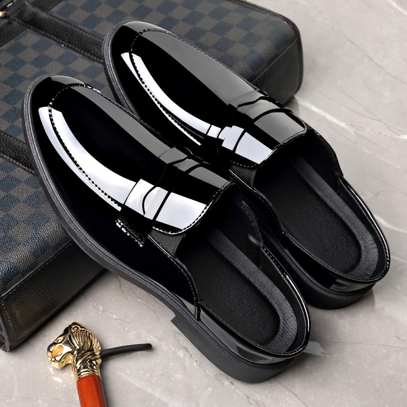 حذاء رجالي أسود من الجلد اللام - مراجعة Formal Men Daily Wear Footwear وسعره