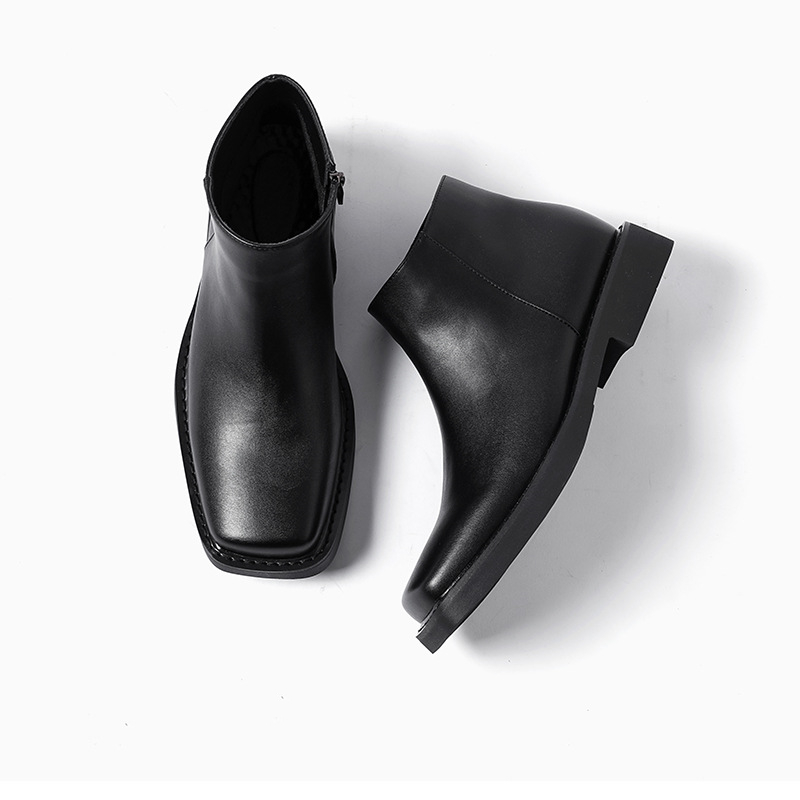 الفاخرة موضة الأسود الرجال أحذ - مراجعة Men Formal Wear With Boots وسعره