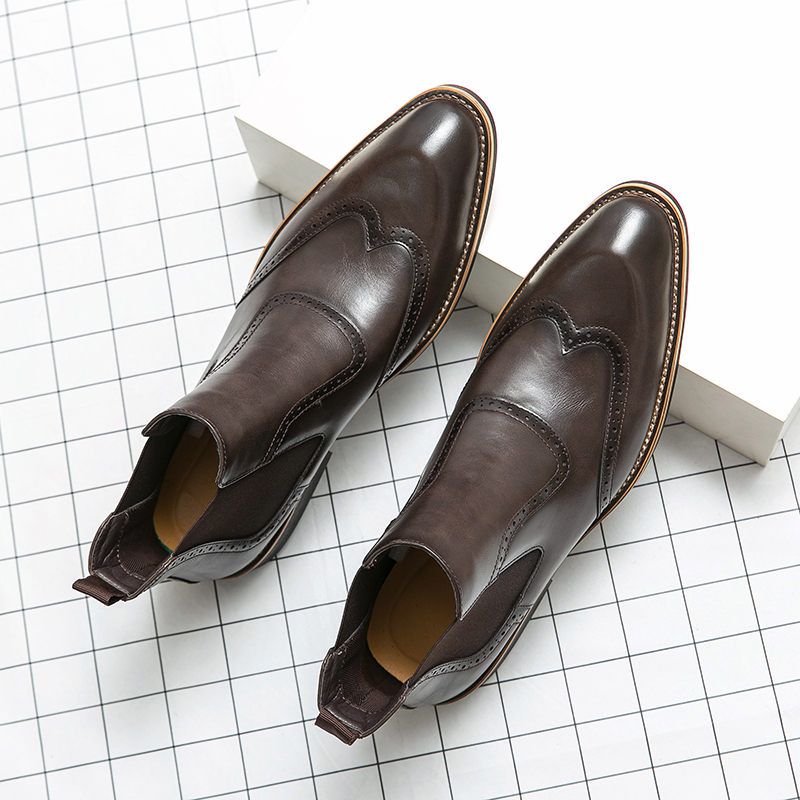 أحذية تشيلسي الناعمة للرجال ،  - مراجعة Men Formal Wear With Boots وسعره