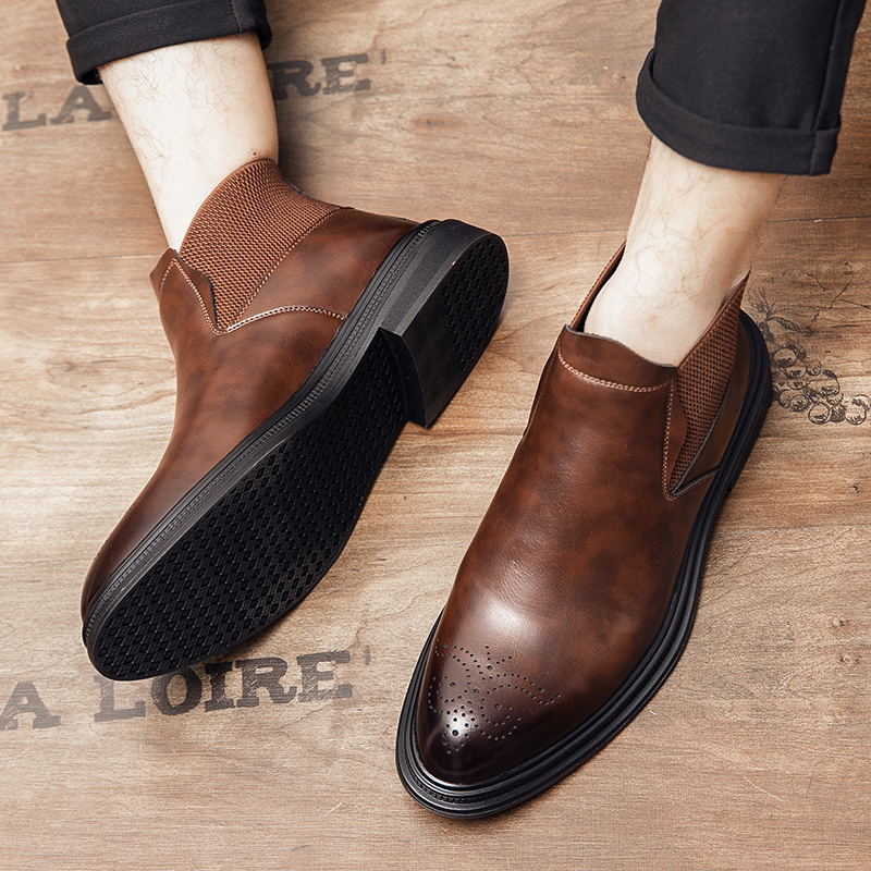 الأحذية الجلدية عالية الجودة م - مراجعة Men Formal Wear With Boots وسعره
