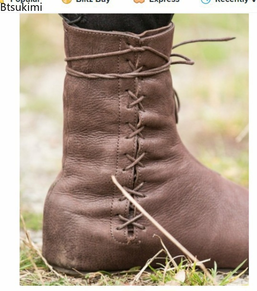 أحذية رجالية بطراز العصور الوس - مراجعة Men Formal Wear With Boots وسعره