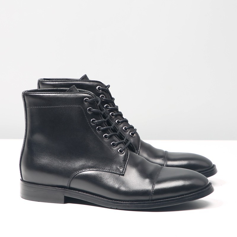 أحذية رجالية كلاسيكية مصنوعة ي - مراجعة Men Formal Wear With Boots وسعره