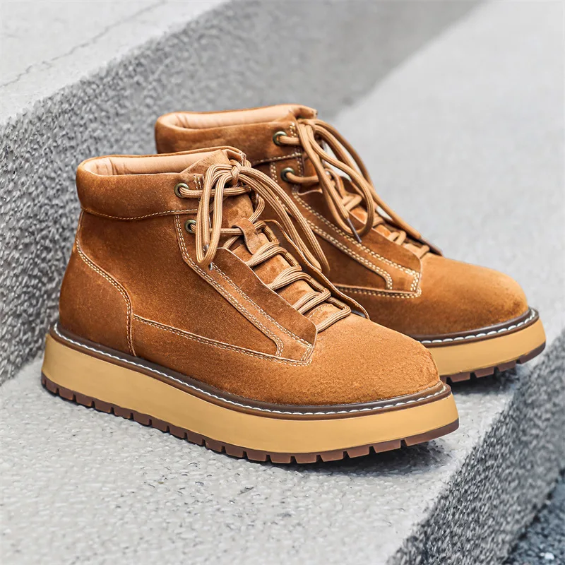 جديد الخريف الشتاء اليدوية الب - مراجعة Men Formal Wear With Boots وسعره