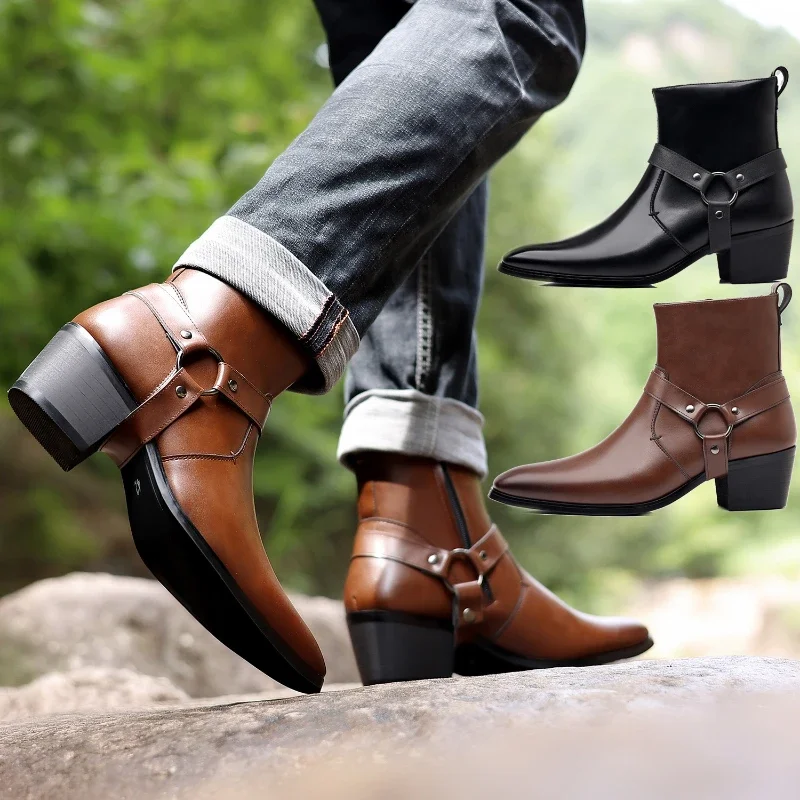 أحذية رجالية مصمم أزياء تشيلسي - مراجعة Men Formal Wear With Boots وسعره